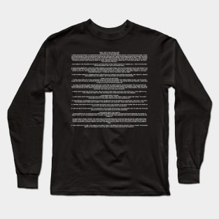 Mark 2 New Living Translation Text Long Sleeve T-Shirt